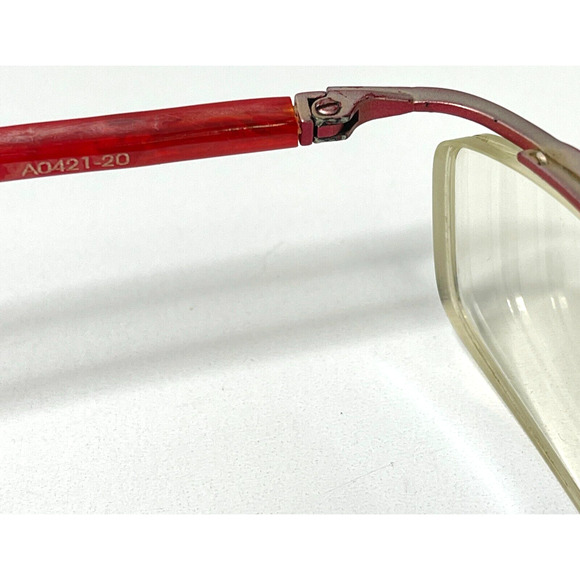 Alain Mikli Paris A0421-20 Made in France Red Eyeglasses - Frame only - Picture 10 of 12